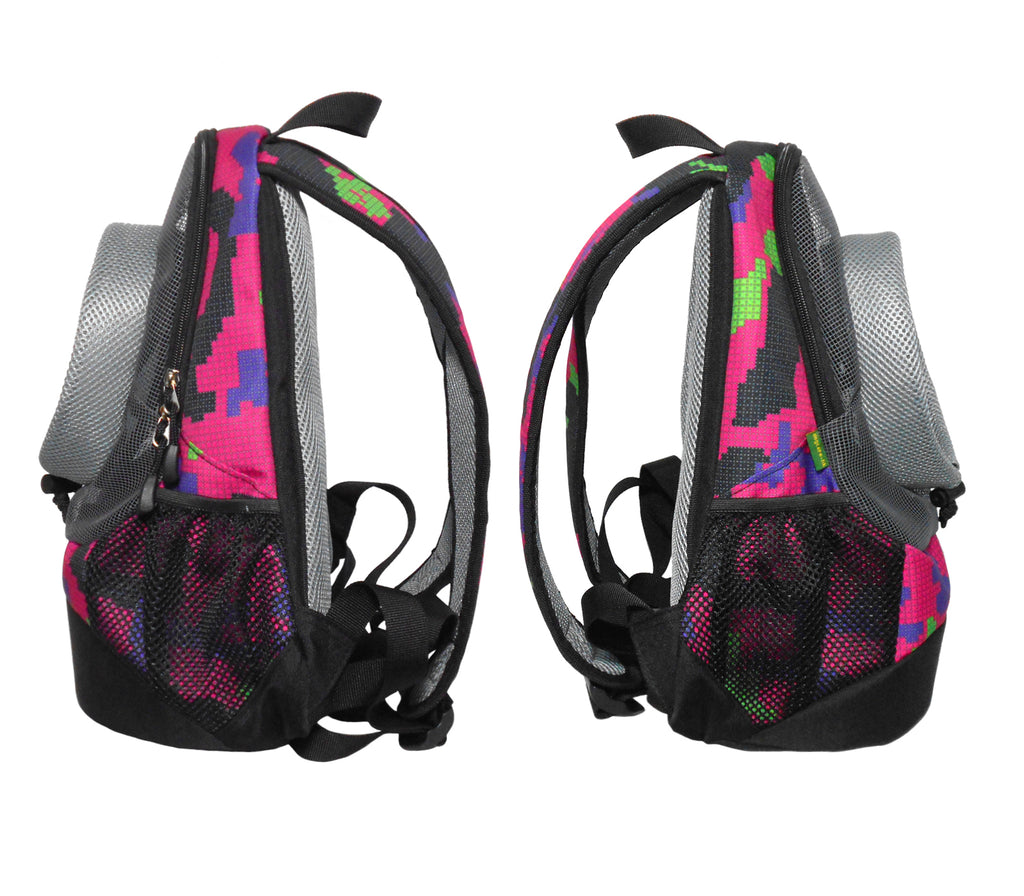 Dog Cat Carrier Mesh Outdoor Backpack - Small Size (Ideal for dog/cat below 3kg/6.5lbs)