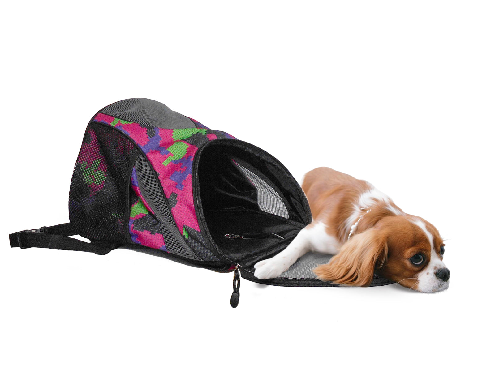 Dog Cat Carrier Mesh Outdoor Basket Backpack - Large Size (Ideal for dog/cat below 7.5kg/16.5lbs)