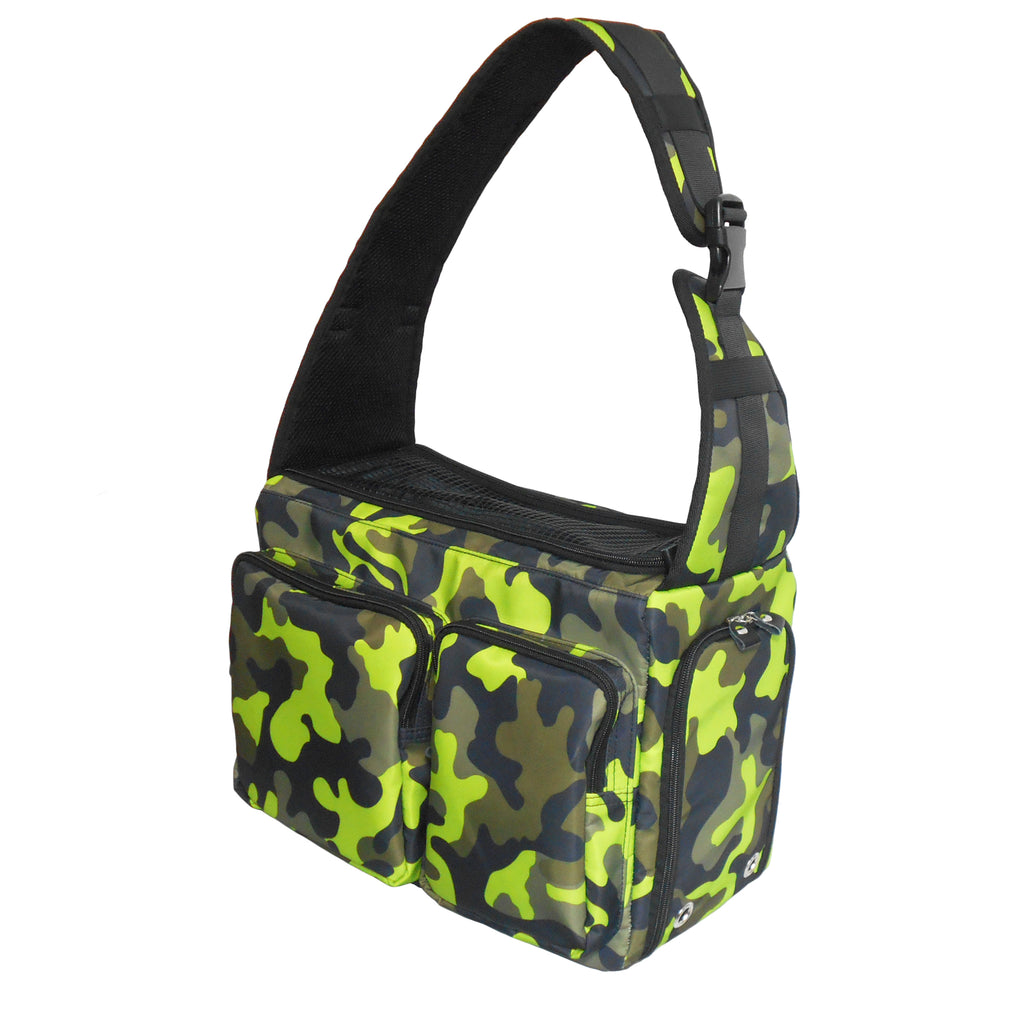 Dog Cat Pet Carrier Sling Bag Puppy Hands-free Crossbody Shoulder Bag w/ Leash-(Ideal for dog/cat below 7kgs/15lbs)