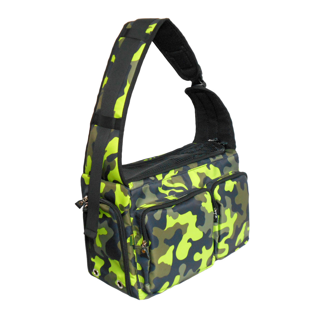Dog Cat Pet Carrier Sling Bag Puppy Hands-free Crossbody Shoulder Bag w/ Leash-(Ideal for dog/cat below 7kgs/15lbs)