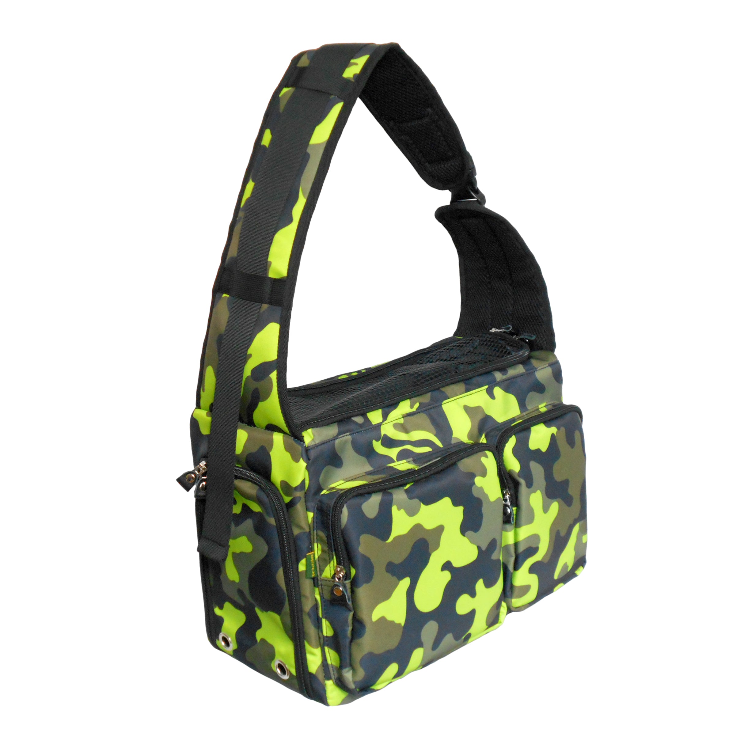 Dog Cat Pet Carrier Sling Bag Puppy Hands-free Crossbody Shoulder Bag w/ Leash-(Ideal for dog/cat below 7kgs/15lbs)