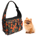 Dog Cat Pet Carrier Sling Bag Puppy Hands-free Crossbody Shoulder Bag w/ Leash-(Ideal for dog/cat below 7kgs/15lbs)