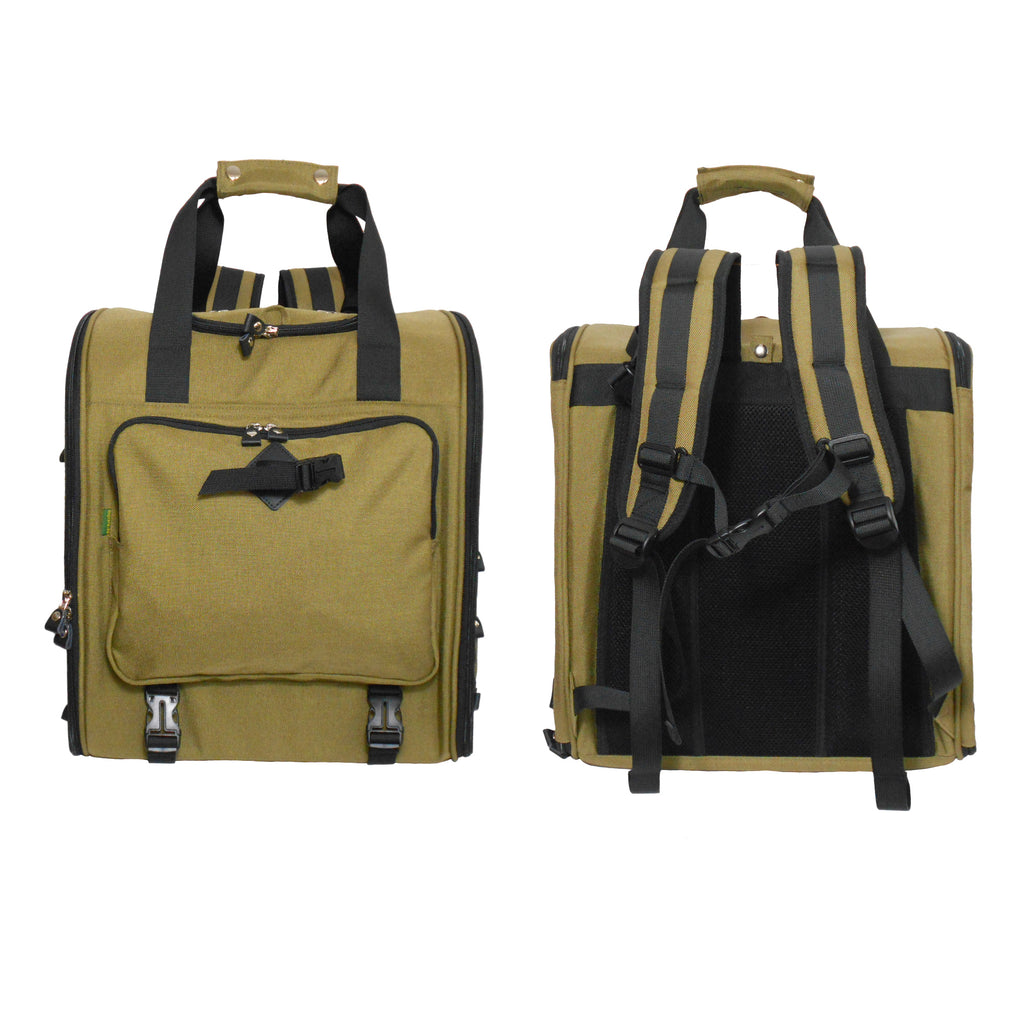Cordura Nylon Dog Carrier Backpack With Car Seat Belt Attachment -(Ideal for dog/cat below 8kgs/17.6lbs)