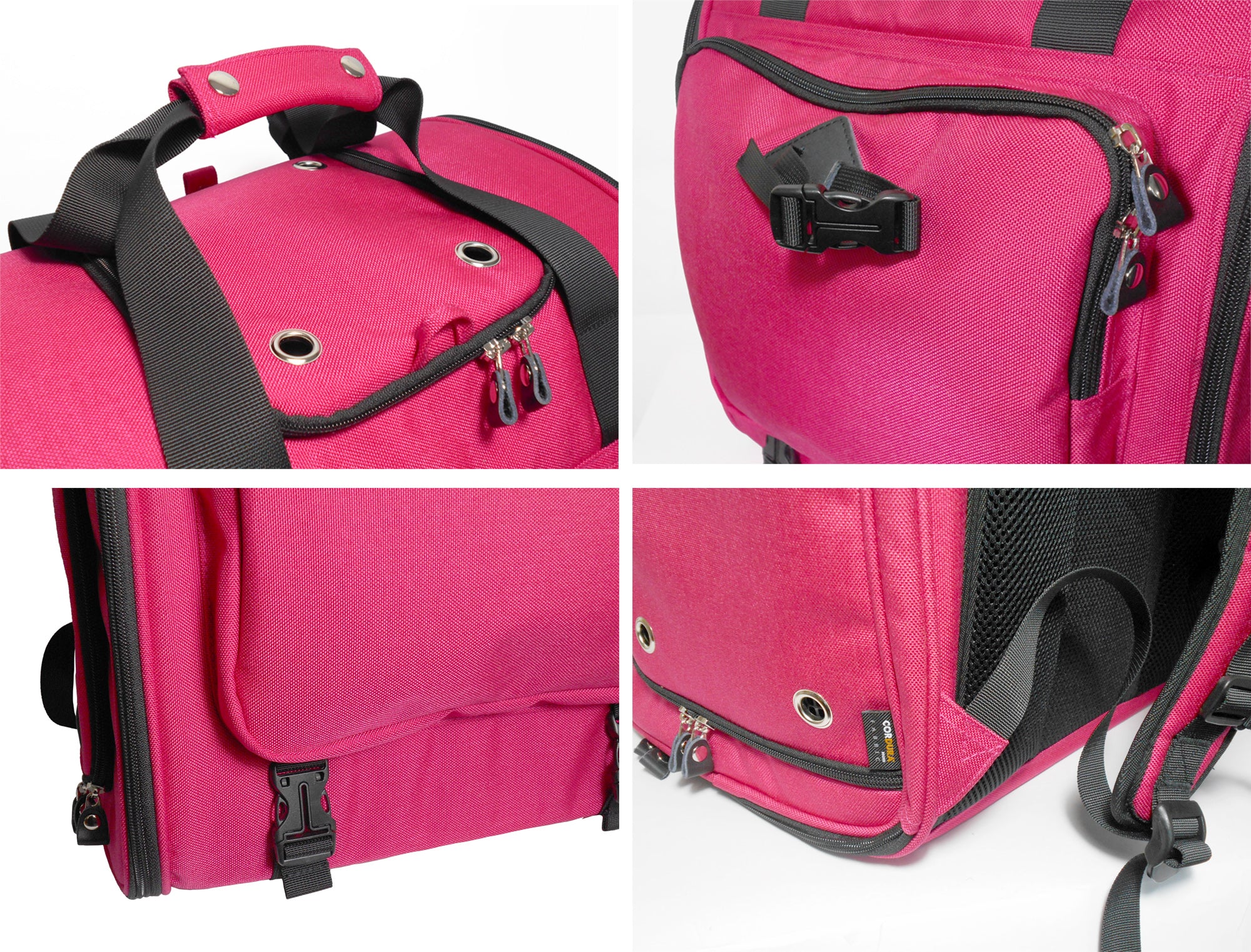 Cordura Nylon Dog Carrier Backpack With Car Seat Belt Attachment -(Ideal for dog/cat below 8kgs/17.6lbs)