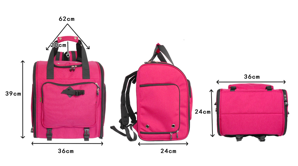 Cordura Nylon Dog Carrier Backpack With Car Seat Belt Attachment -(Ideal for dog/cat below 8kgs/17.6lbs)