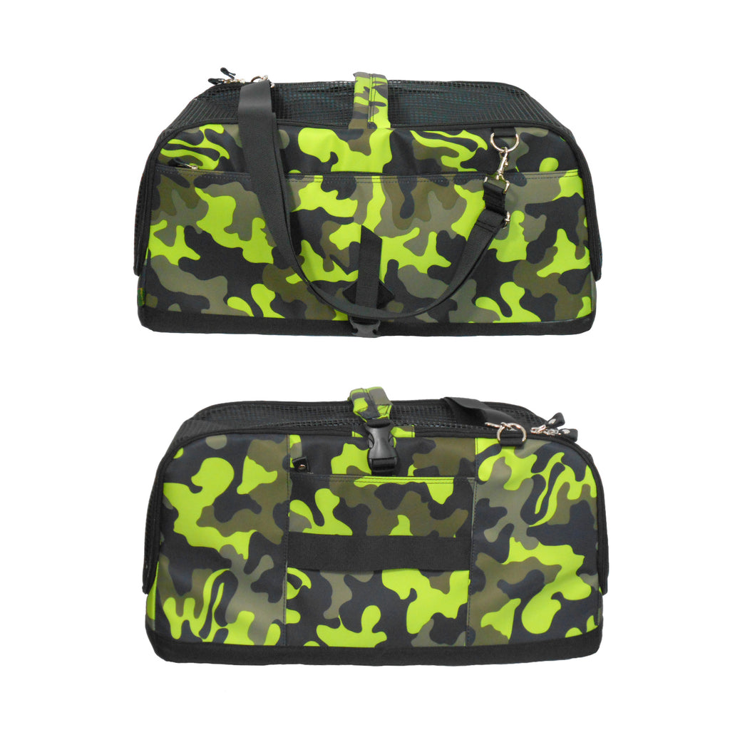 Dog Carrier Pet Shoulder Bag Car Safety Belt Attachment Puppy Cat Travel Bed Air-(Ideal for dog/cat below 7kgs/15.4lbs)