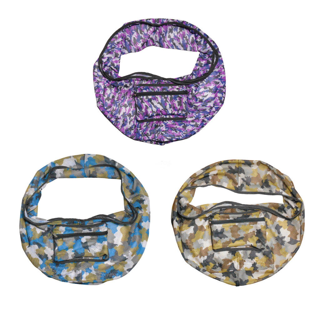 Foldable Camouflage Mesh Dog & Cat Sling Carrier Bag – XS (2–4kg / 4.4–8.8lbs)
