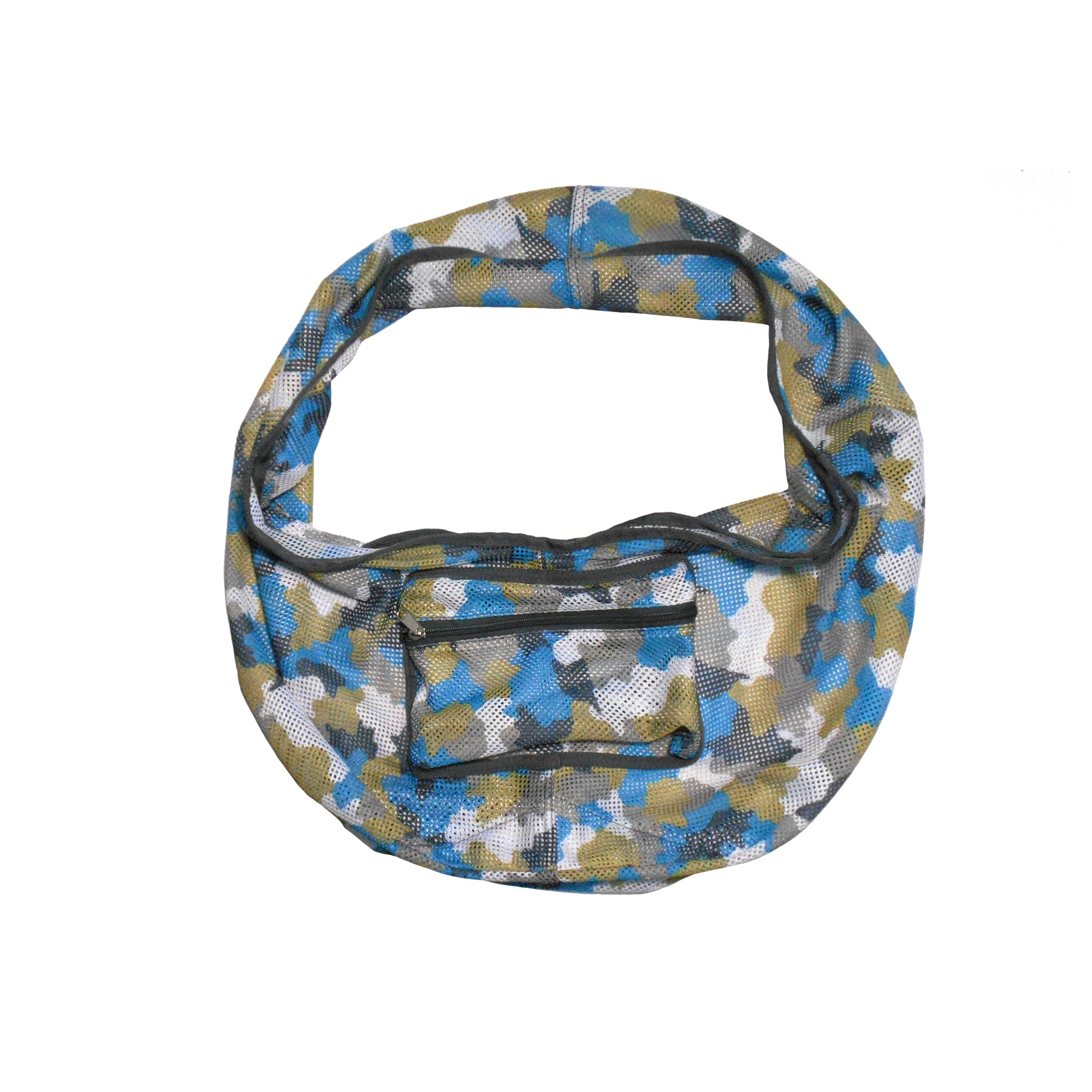 Foldable Camouflage Mesh Dog & Cat Sling Carrier Bag – XS (2–4kg / 4.4–8.8lbs)