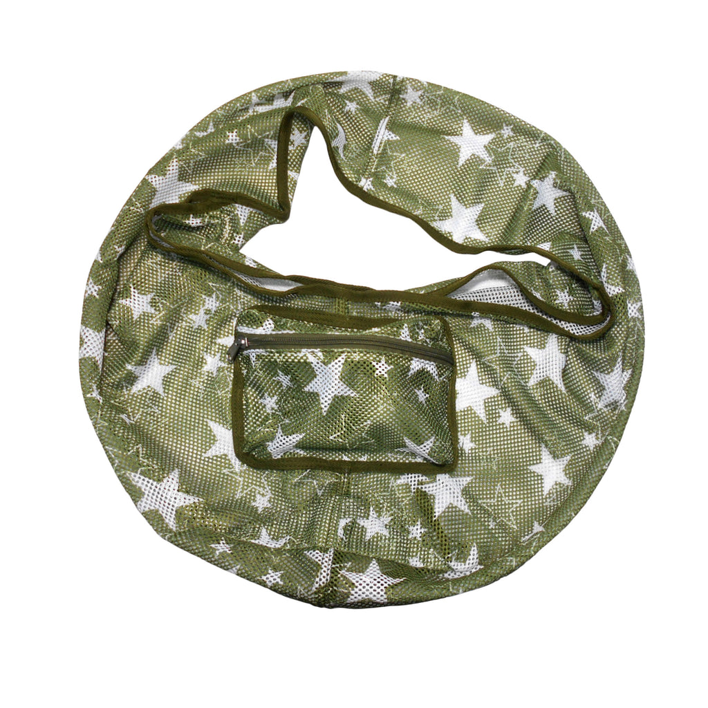 Foldable Star Print Mesh Dog & Cat Sling Carrier Bag – XS (2–4kg / 4.4–8.8lbs)