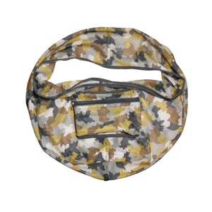 Foldable Camouflage Print Mesh Dog/Cat Carrier Crossbody Sling Bag Small Size (Ideal for dog/cat below 5kgs /11 lbs)