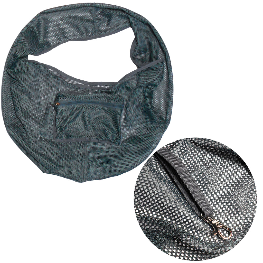 Foldable Mesh Dog & Cat Sling Carrier Bag – M (5–7kg / 11–15.5lbs)
