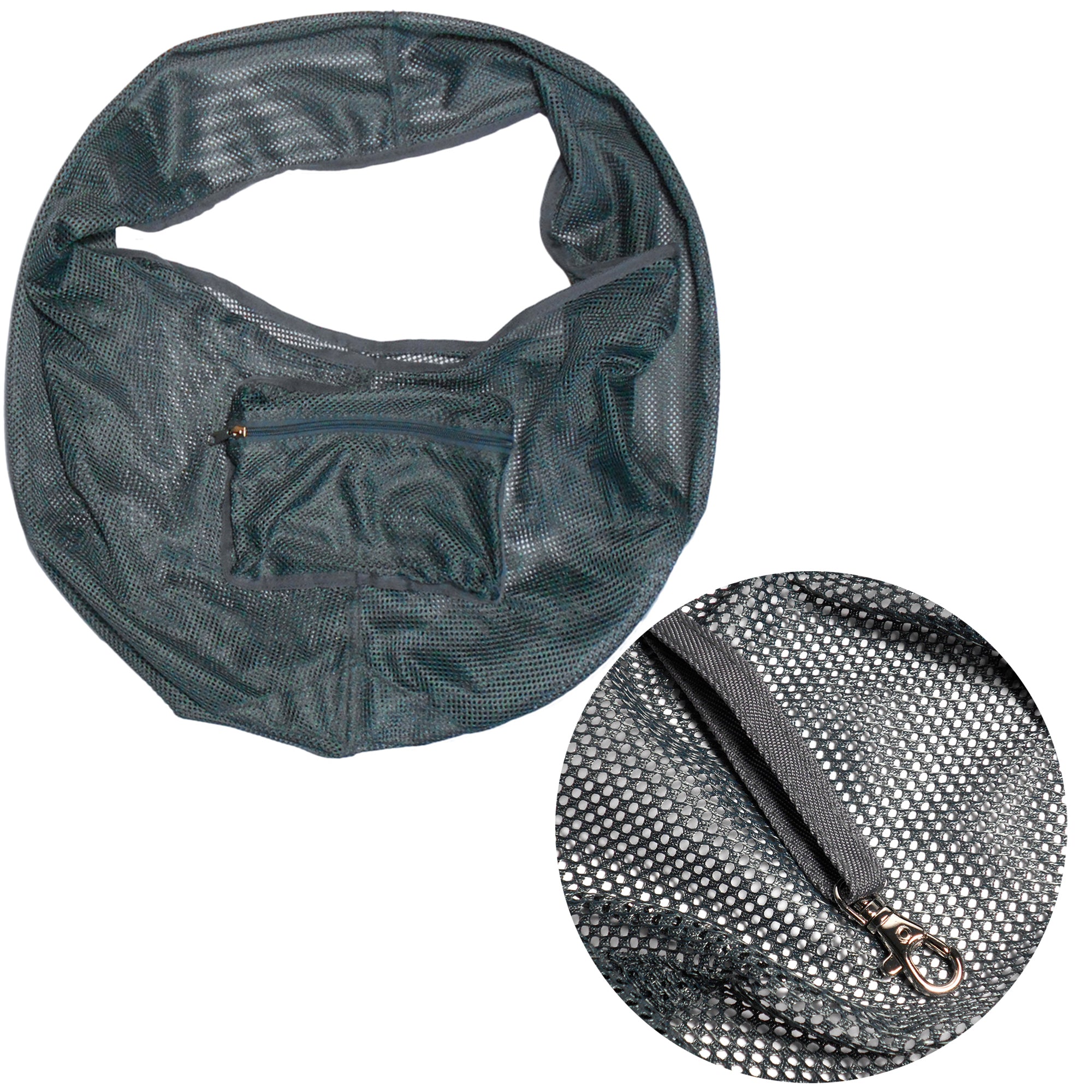 Foldable Mesh Dog & Cat Sling Carrier Bag – M (5–7kg / 11–15.5lbs)