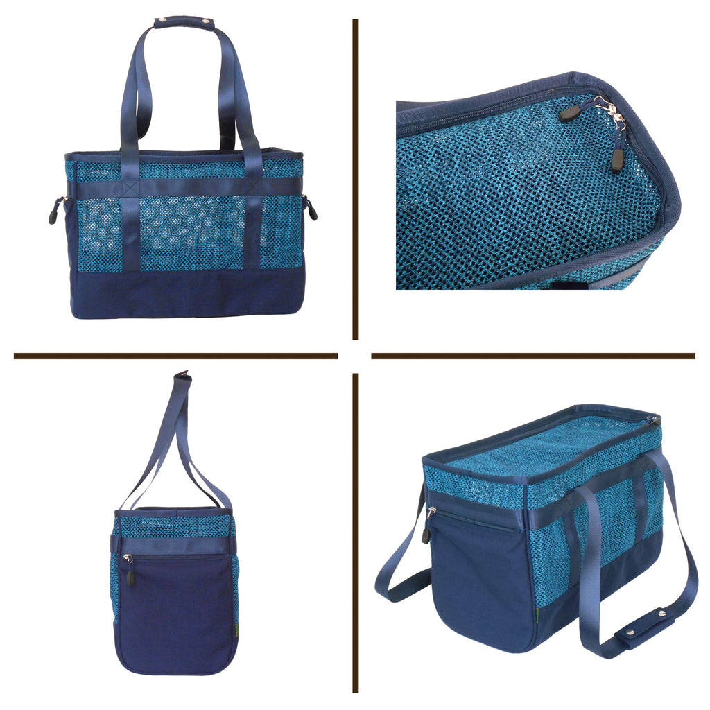 Mesh Pet Dog Cat Travel Carriers Pet Totes Bag Doggy Basket Doggie Handbag Puppy-(Ideal for dog/cat below 5kgs /11lbs)