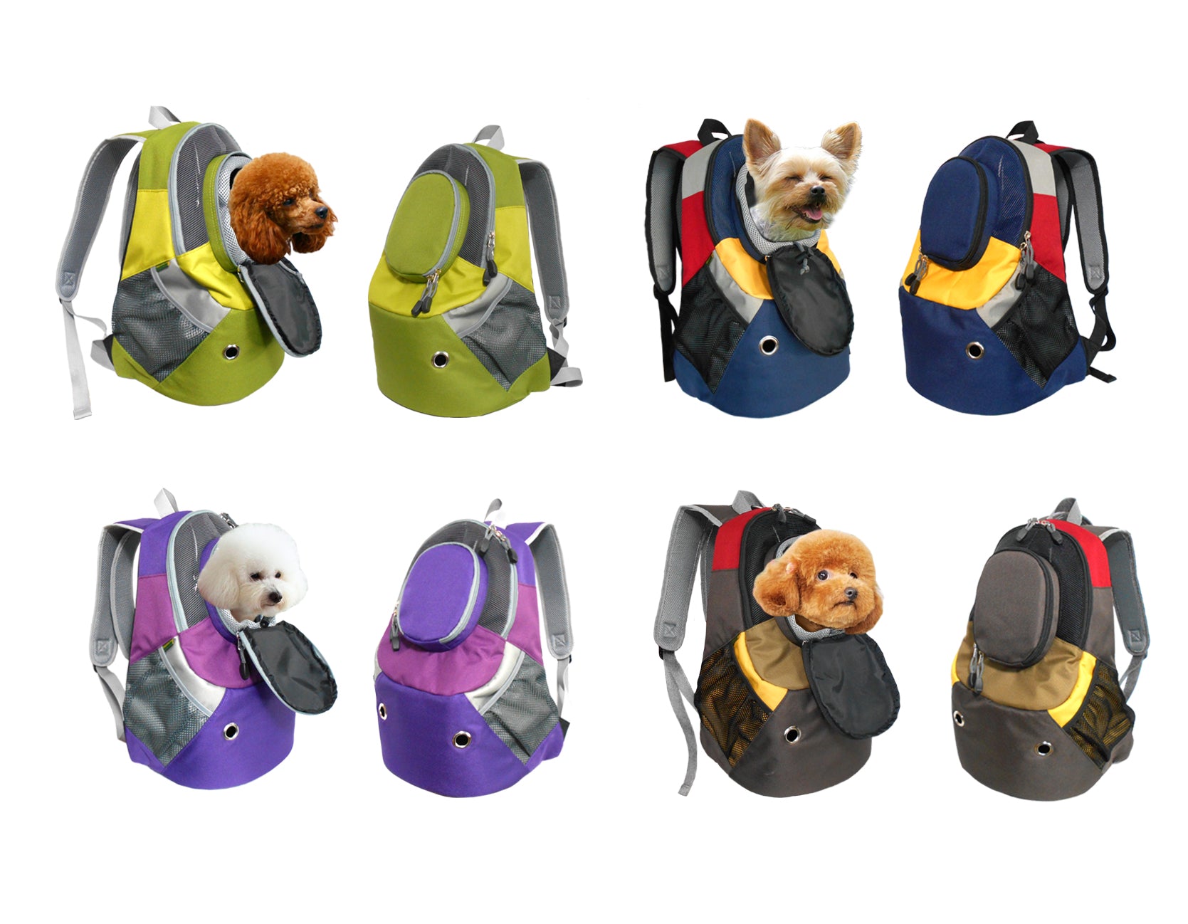Dog Cat Carrier Mesh Outdoor Backpack - Medium Size (Ideal for dog/cat below 5.5kg/12lbs)