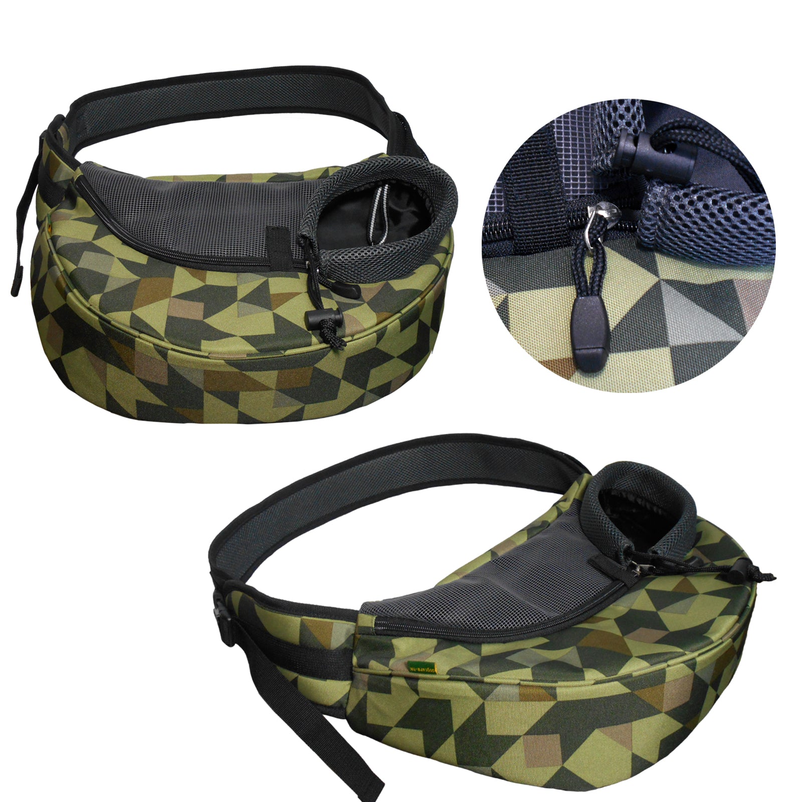 Dog Cat Carrier Mesh Outdoor Shoulder Bag - Medium Size (Ideal for dog/cat below 4.5kg/10lbs)