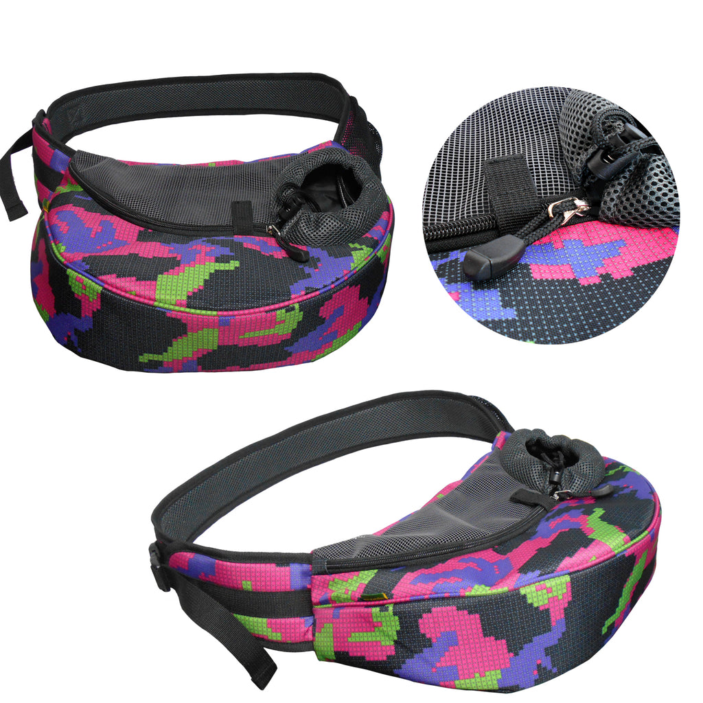 Dog Cat Carrier Mesh Outdoor Shoulder Bag - Medium Size (Ideal for dog/cat below 4.5kg/10lbs)
