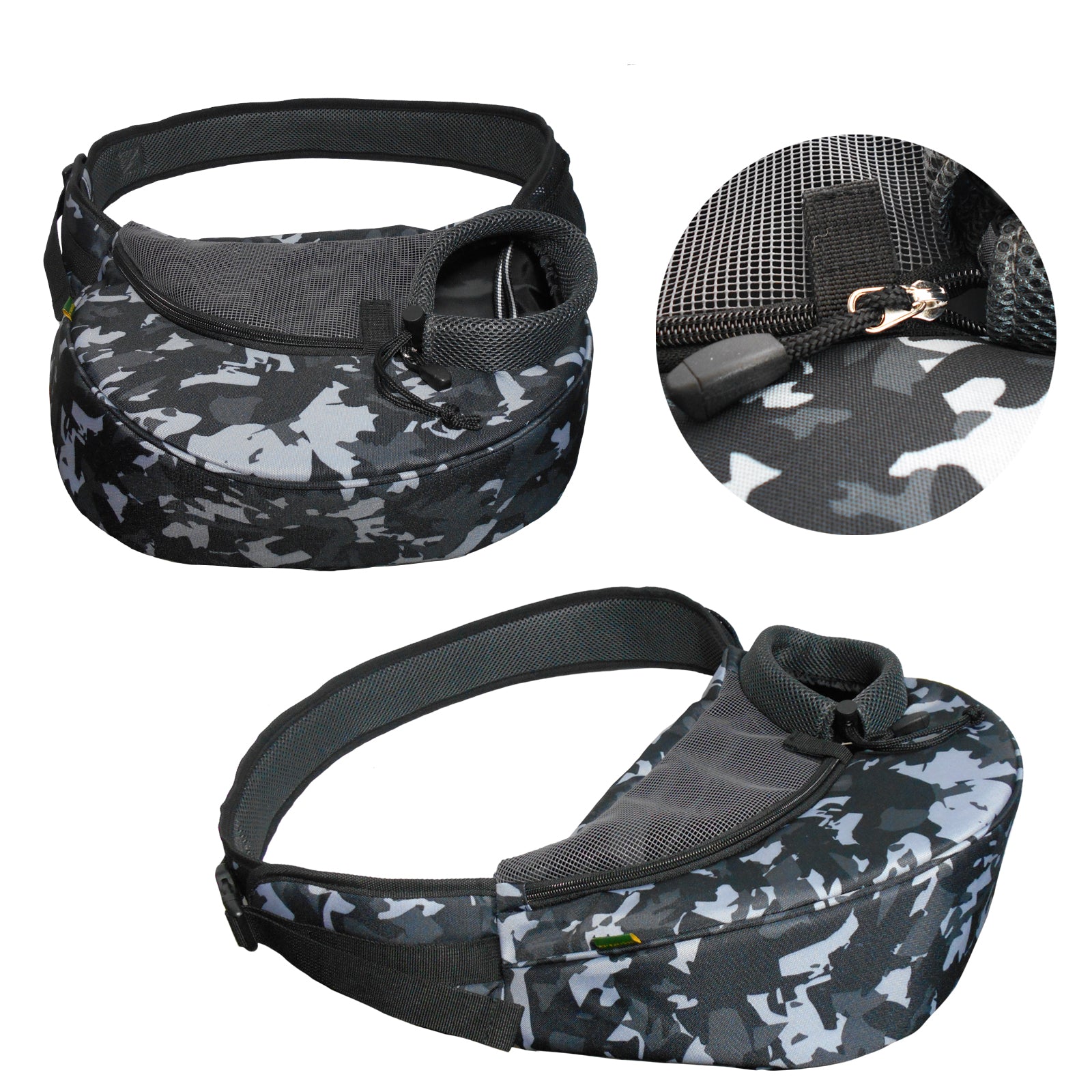 Dog Cat Carrier Mesh Outdoor Shoulder Bag - Medium Size (Ideal for dog/cat below 4.5kg/10lbs)