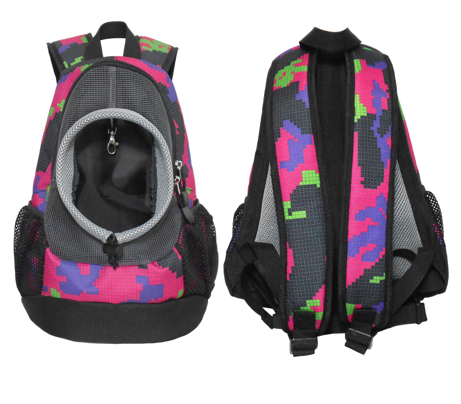 Dog Cat Carrier Mesh Outdoor Backpack - Medium Size (Ideal for dog/cat below 5.5kg/12lbs)