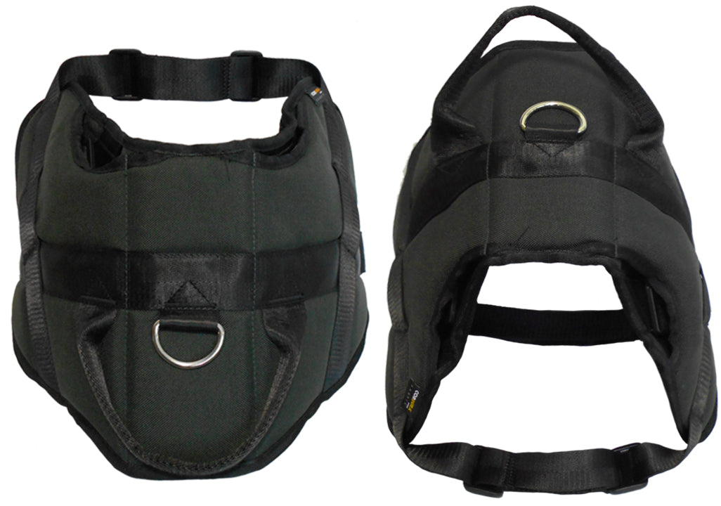 1000D Cordura Nylon Dog Vest Harness With Car Safety Seat Belts For Dog Girth 25"-34"