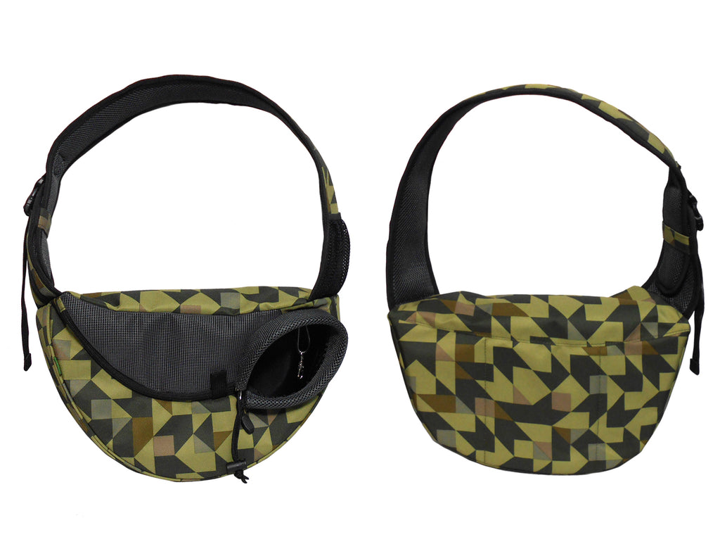 Dog Cat Carrier Mesh Outdoor Shoulder Bag - Medium Size (Ideal for dog/cat below 4.5kg/10lbs)