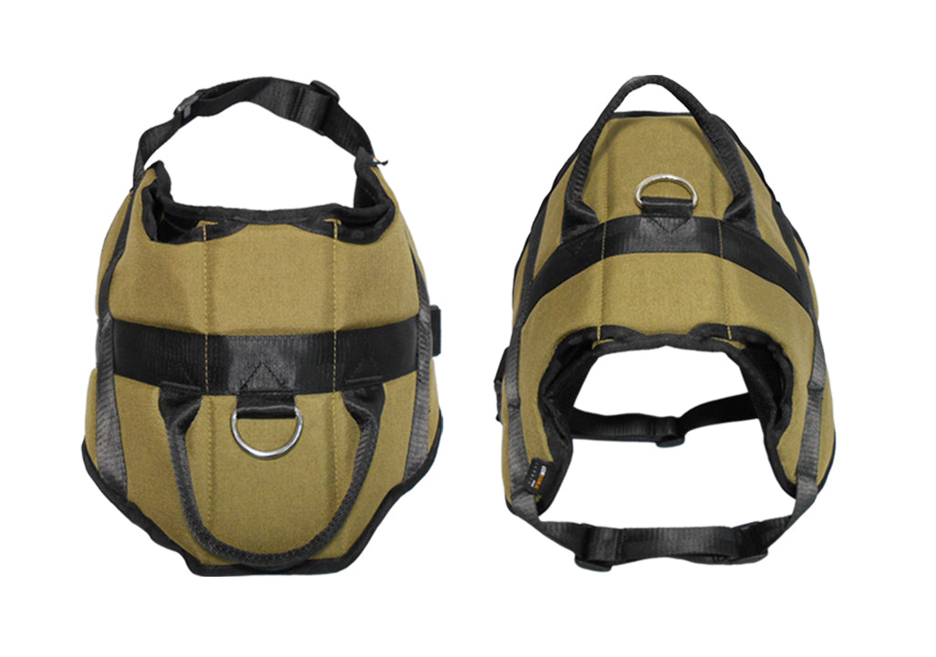 1000D Cordura Nylon Dog Vest Harness With Car Safety Seat Belts For Dog Girth 23"-32"
