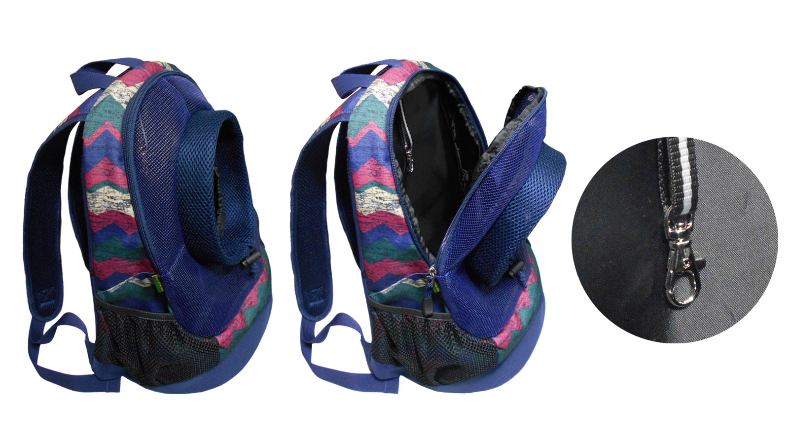 Dog Cat Carrier Mesh Outdoor Backpack - Medium Size (Ideal for dog/cat below 5.5kg/12lbs)