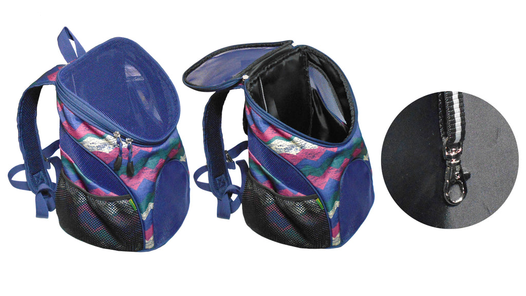 Dog Cat Carrier Mesh Outdoor Basket Backpack - Medium Size (Ideal for dog/cat below 5.5kg/12lbs)