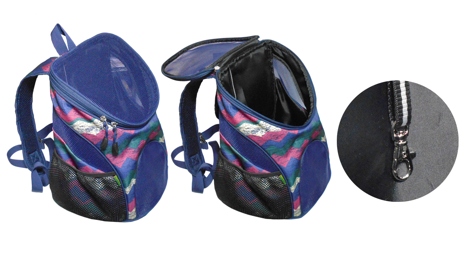 Dog Cat Carrier Mesh Outdoor Basket Backpack - Medium Size (Ideal for dog/cat below 5.5kg/12lbs)