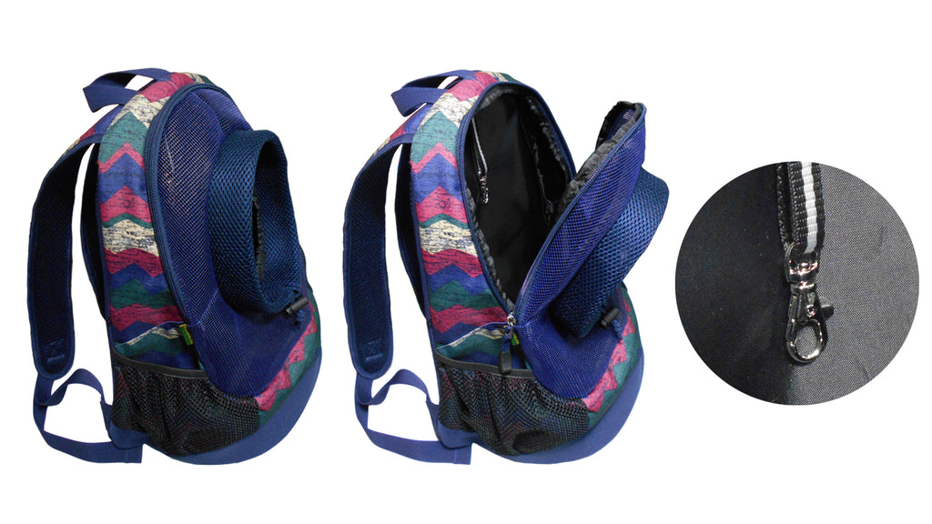 Dog Cat Carrier Mesh Outdoor Backpack - Small Size (Ideal for dog/cat below 3kg/6.5lbs)