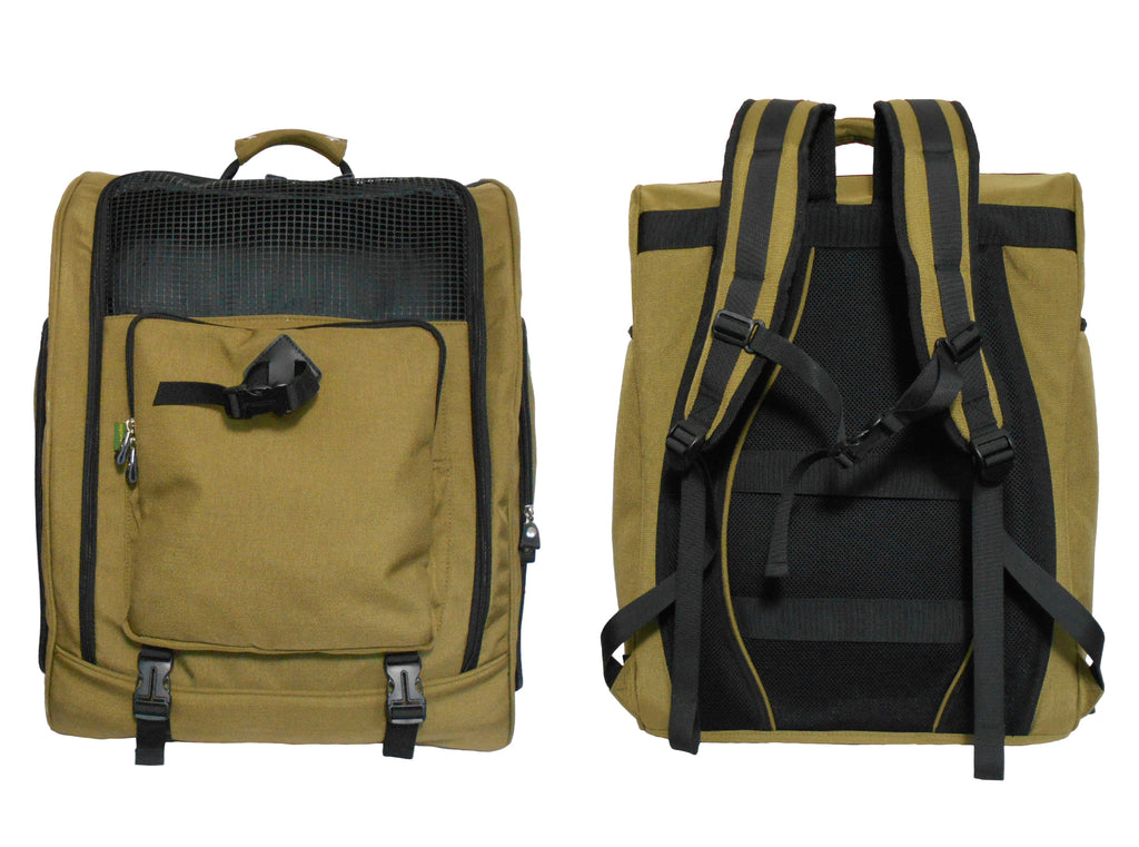 Cordura Nylon Dog Carrier Backpack With Car Seat Belt Attachment – (Ideal for dog/cat below 10kgs/22lbs)