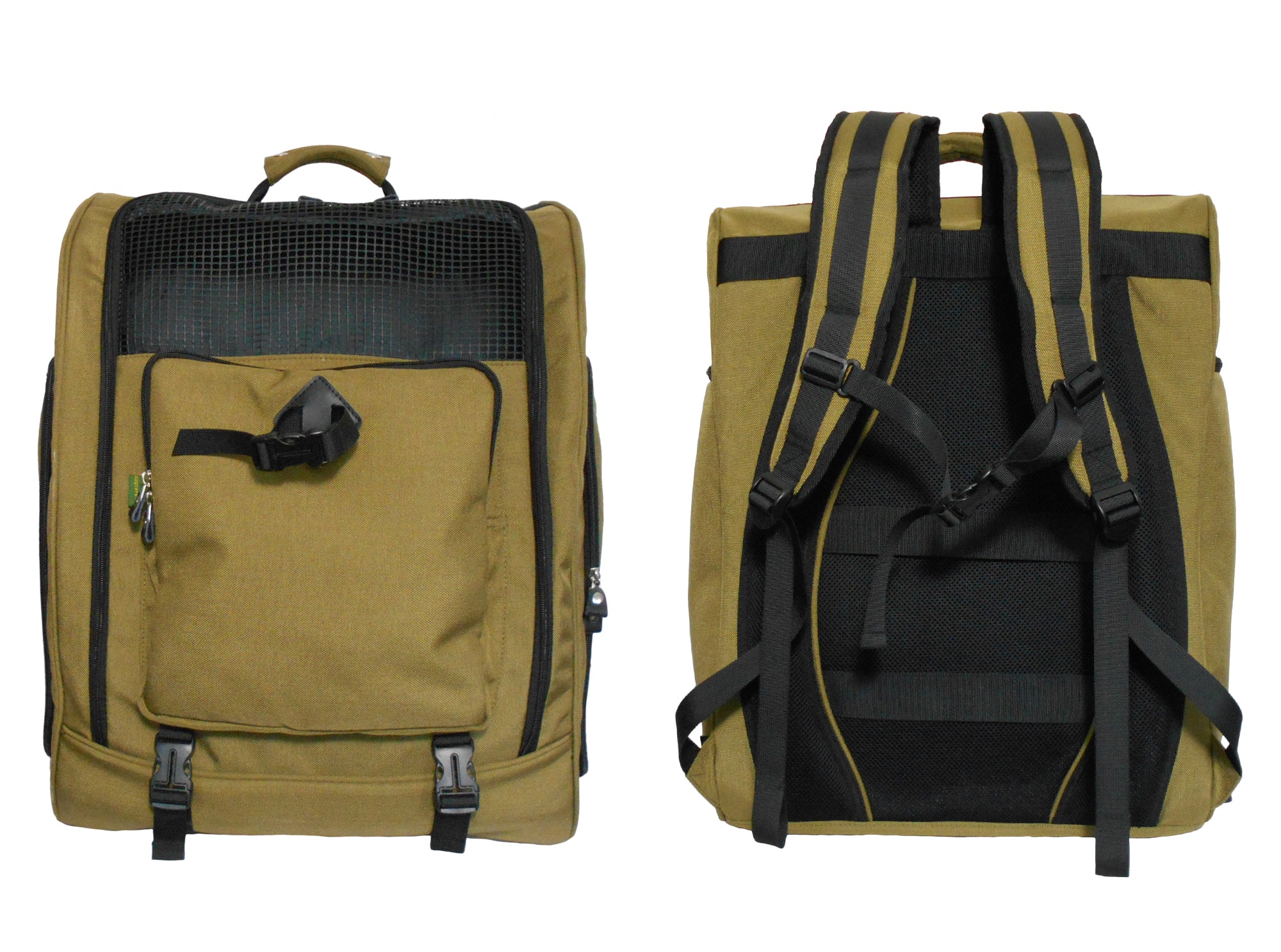 Cordura Nylon Dog Carrier Backpack With Car Seat Belt Attachment – (Ideal for dog/cat below 10kgs/22lbs)