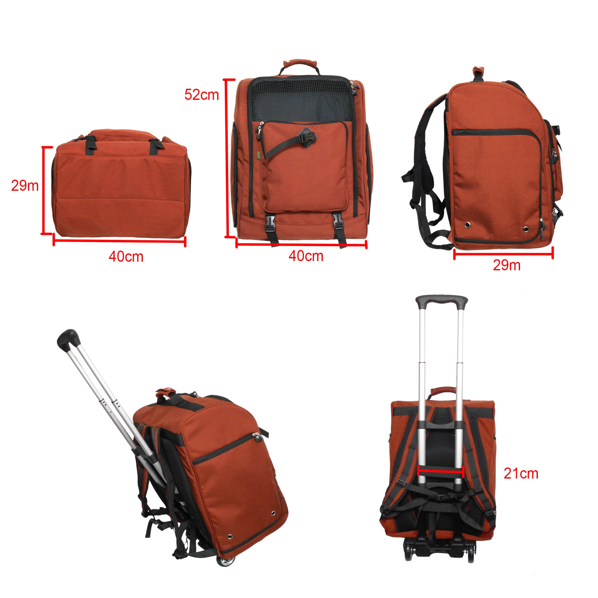 Cordura Nylon Dog Carrier Backpack With Car Seat Belt Attachment – (Ideal for dog/cat below 10kgs/22lbs)
