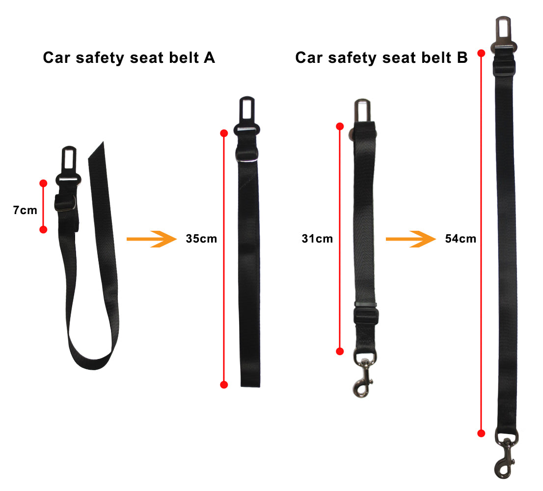 1000D Cordura Nylon Dog Vest Harness With Car Safety Seat Belts For Dog Girth 32"-45"
